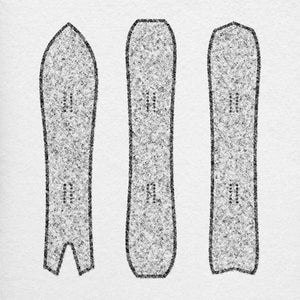 Snowboards på Inlandet