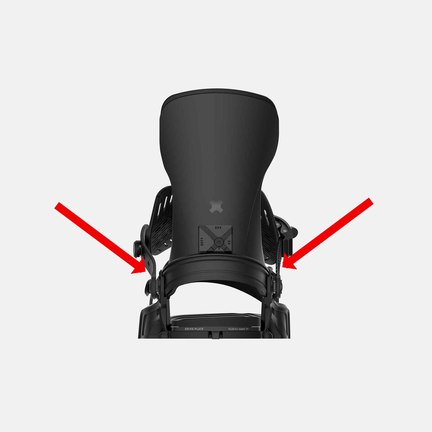 Bent Metal Ankle Ladder Adjust Strap Set