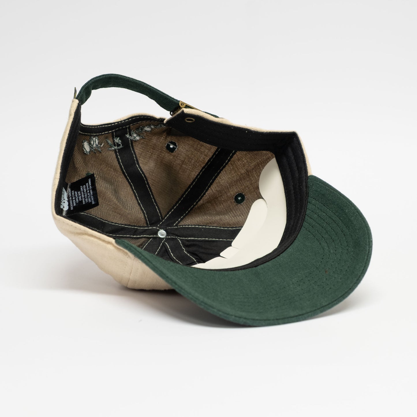 Hemp Soft Cap No Hurry | White/Green