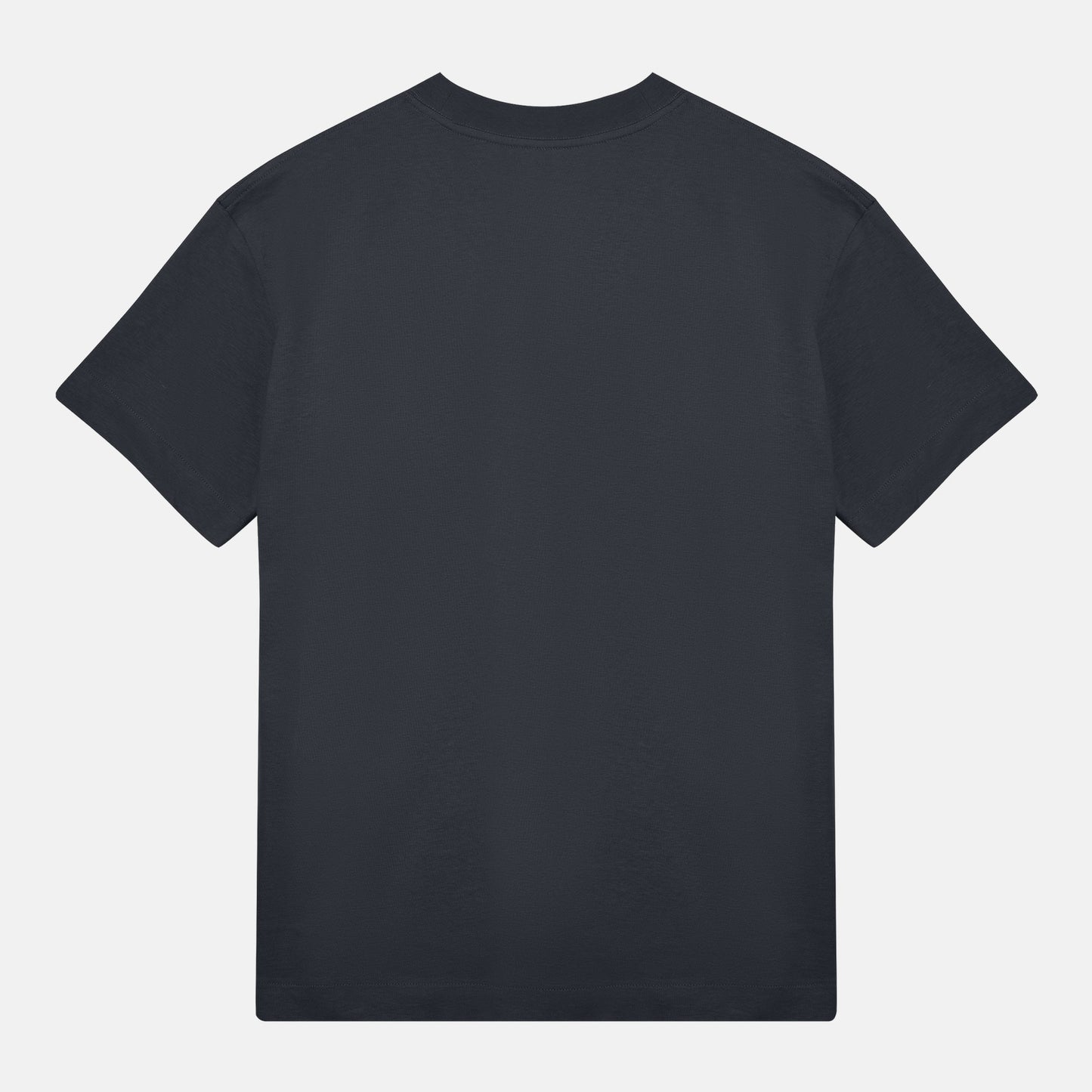 Blå Logo Boxy Tee | Svartgrå