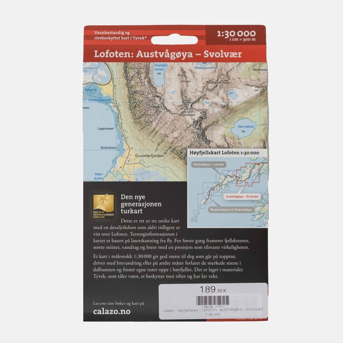 Høyfjellskart | LOFOTEN: AUSTVÅGØYA – SVOLVÆR