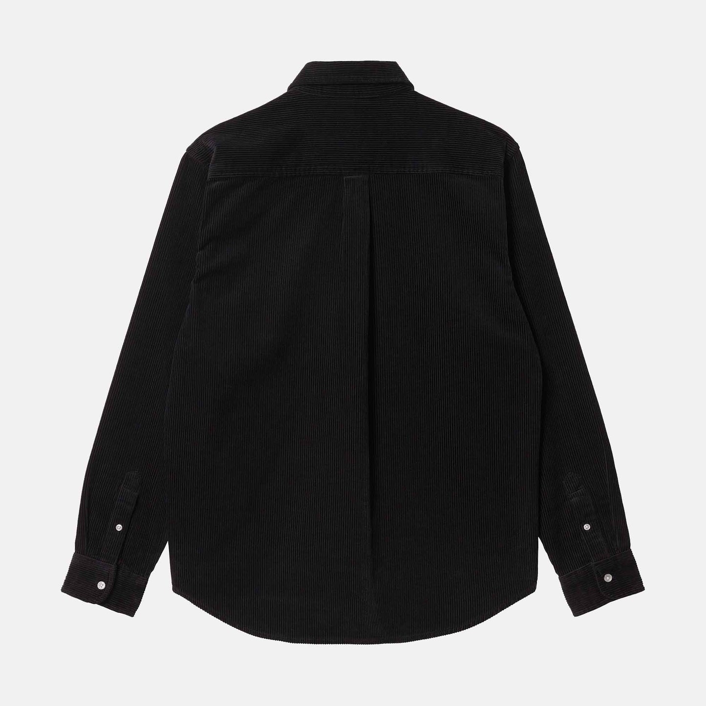 L/S Madison Fine Cord Shirt | Black / Wax