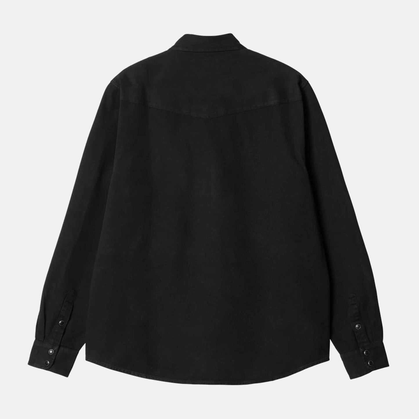 L/S Santa Fe Shirt | Black / Garment dyed