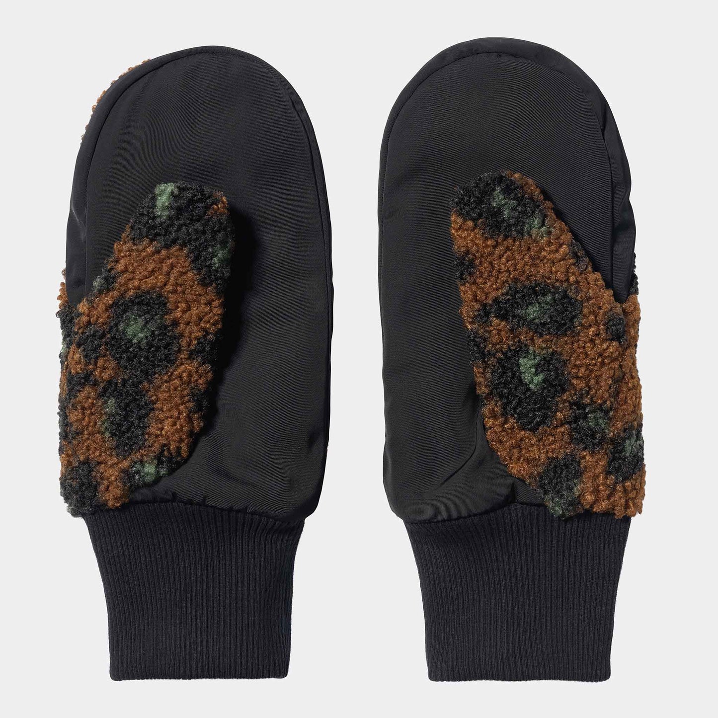 Orla Mitten | Camo Leo Jacquard, Tamarind / Black