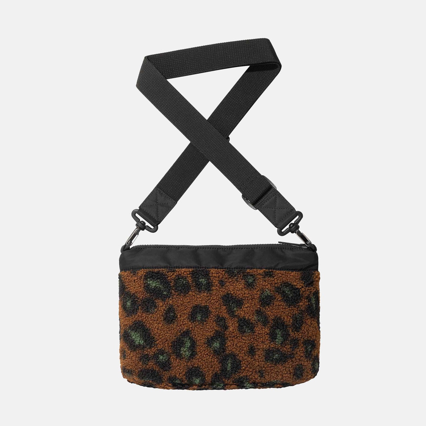 Orla Strap Bag | Camo Leo Jacquard, Tamarind / Black