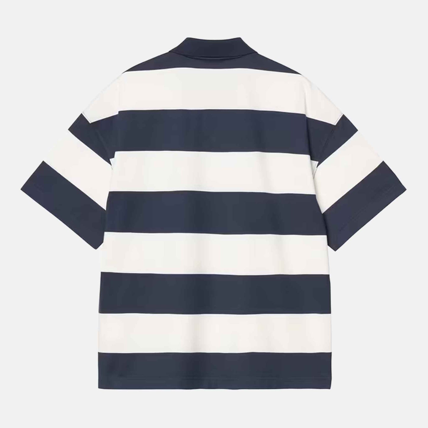 S/S Delray Polo | Delray Stripe, Blue