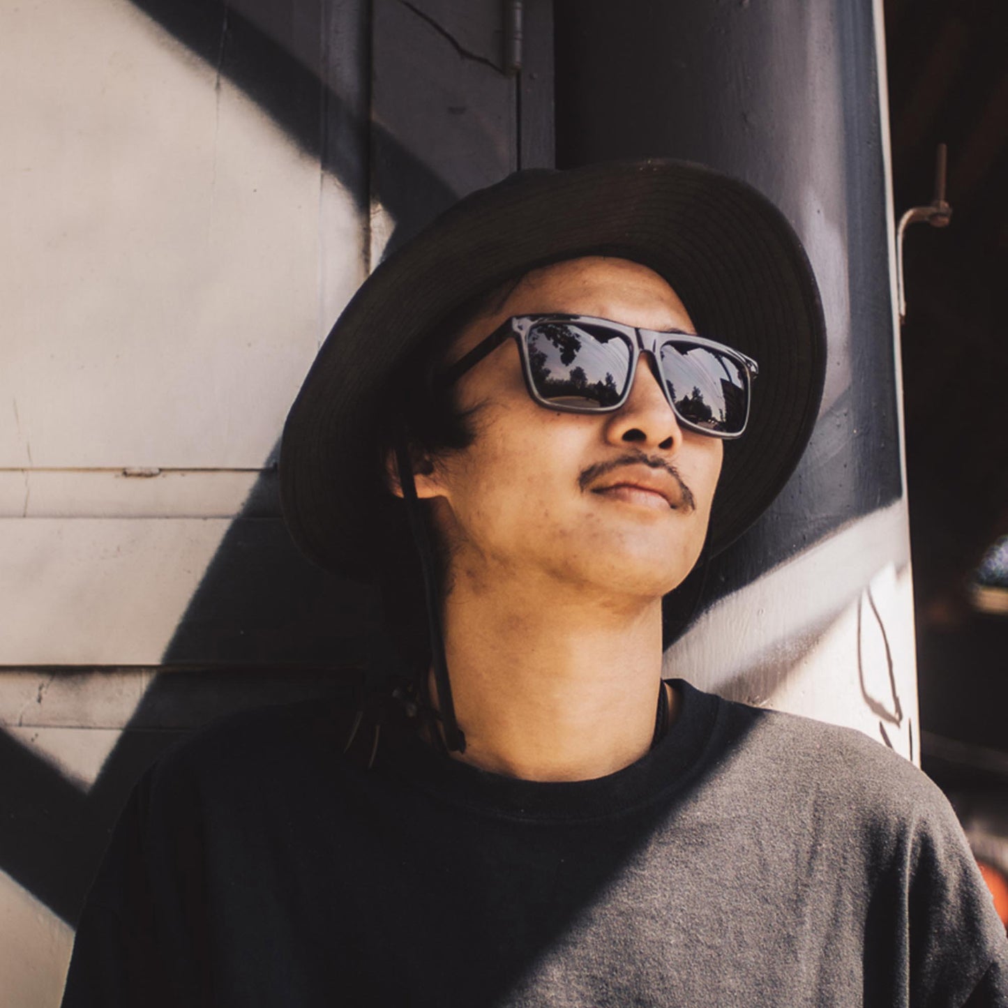 Bruce | Gray Transparent / Black