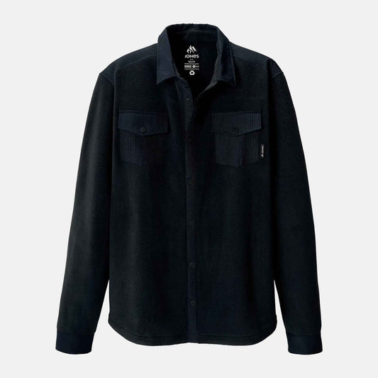 December Recycled Fleece Shirt | Stealth Black
