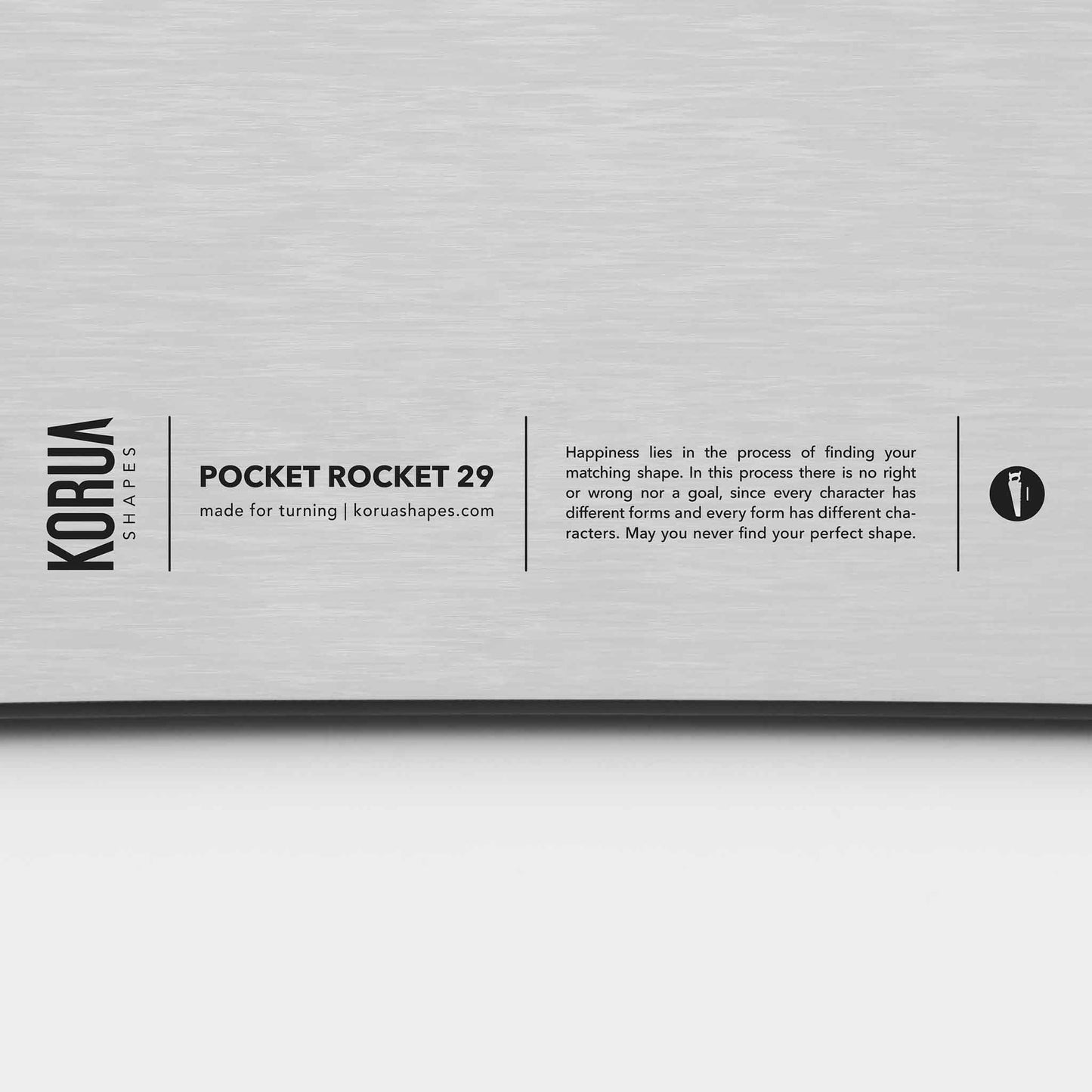 Pocket Rocket | White Brushed
