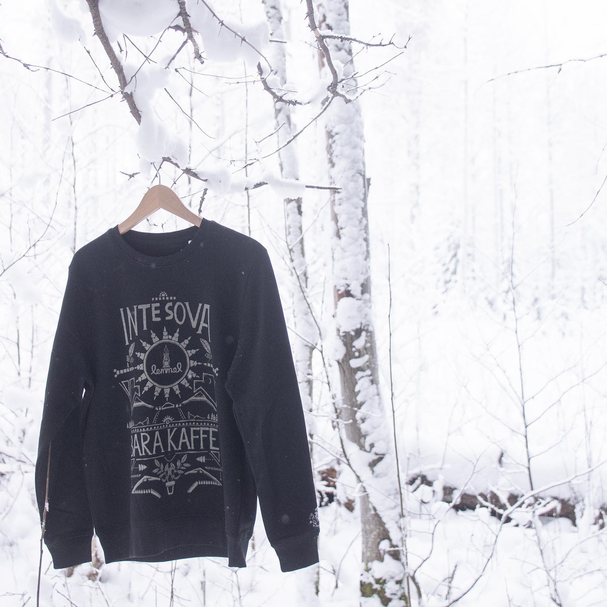 Inte Sova Crewneck | Svart