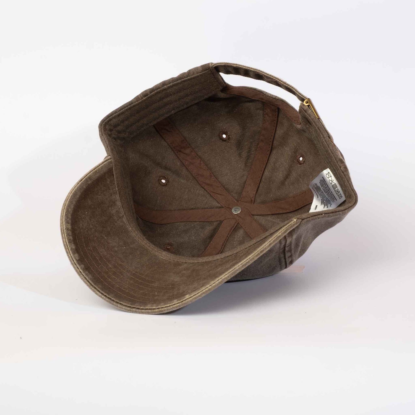 Low profile Vintage Cap | Brown / Text