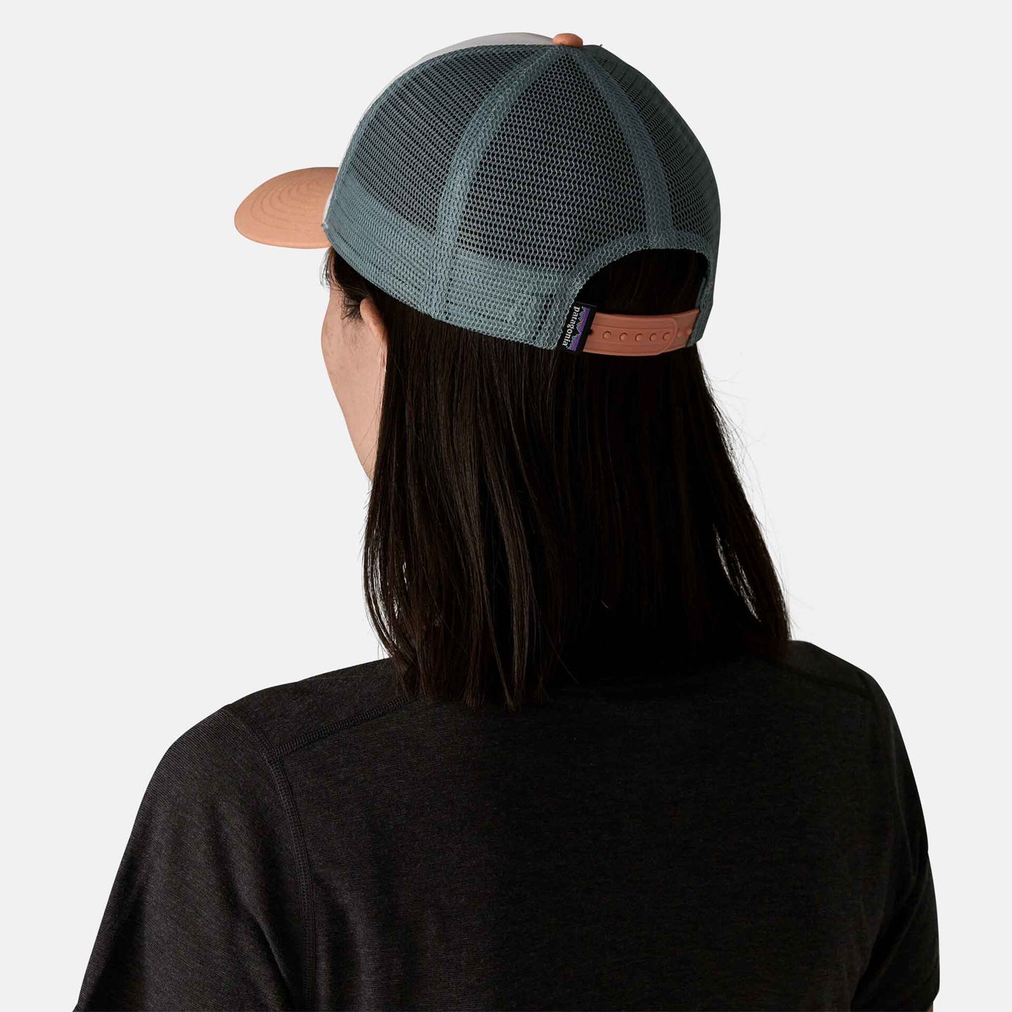 P-6 Logo LoPro Trucker Hat | White w/Peach Sherbet
