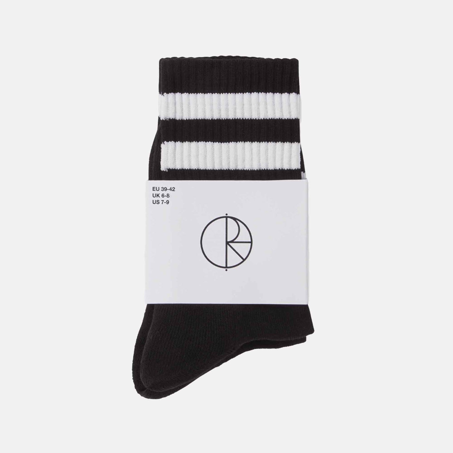 Rib Socks | Happy Sad | Black
