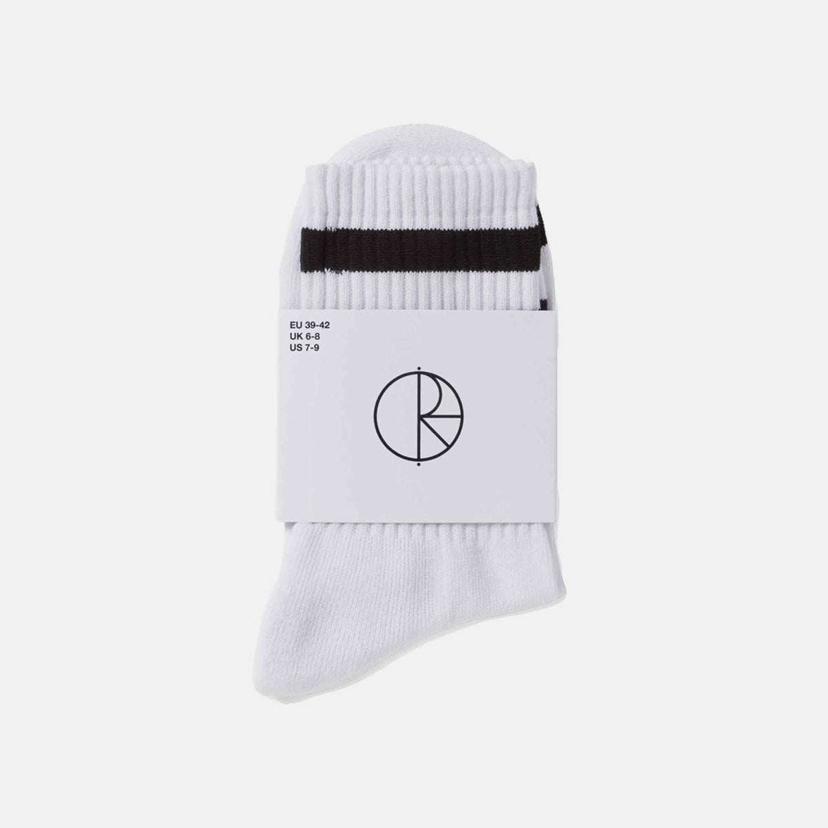 Rib Socks | Happy Sad | White