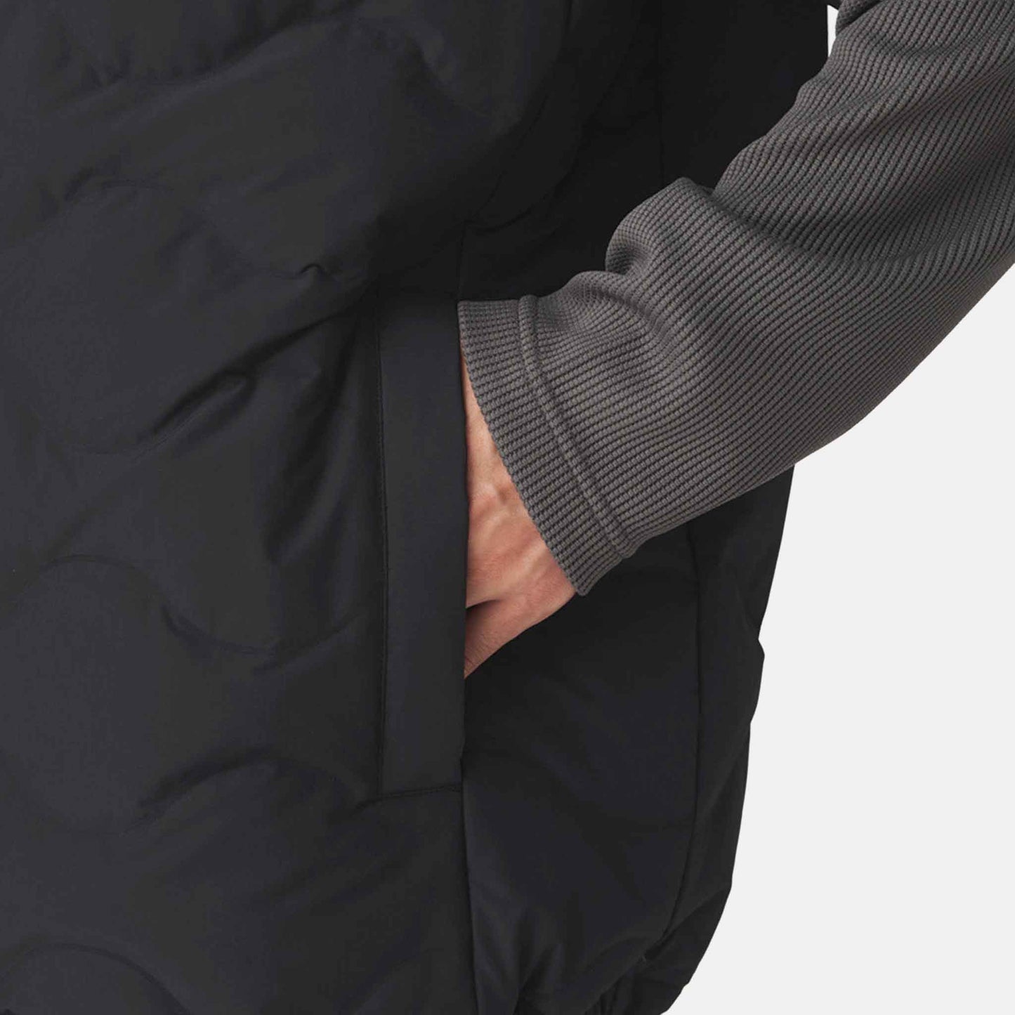 Seamless Quilted Down Pullover | Olive