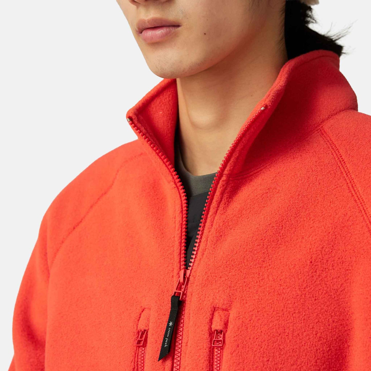 Water-Repellent Fleece Jacket | Orange