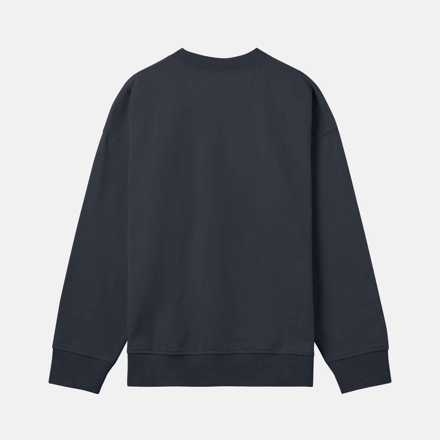 Vitt Mönster Boxy Crew | Svartgrå