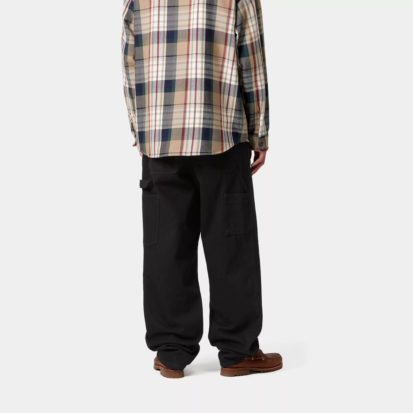 Single Knee Pant | Black rinsed