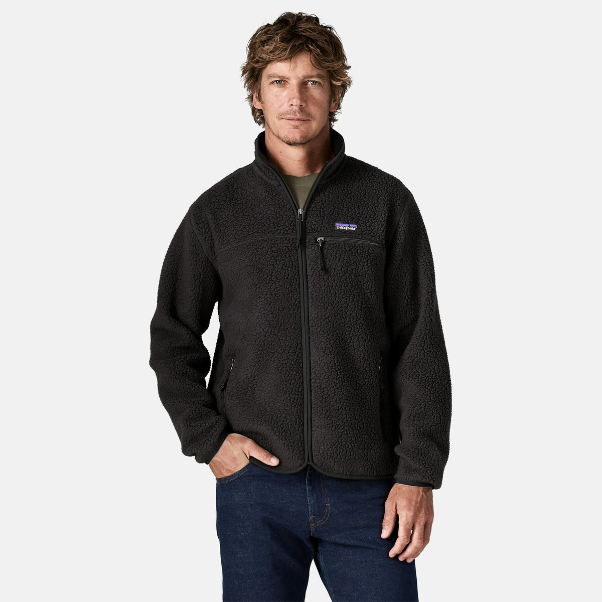 Retro Pile Jkt | Black