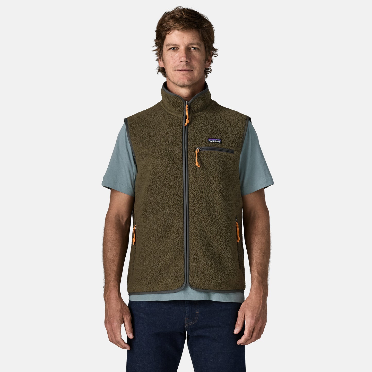 Retro Pile Vest | Basin Green