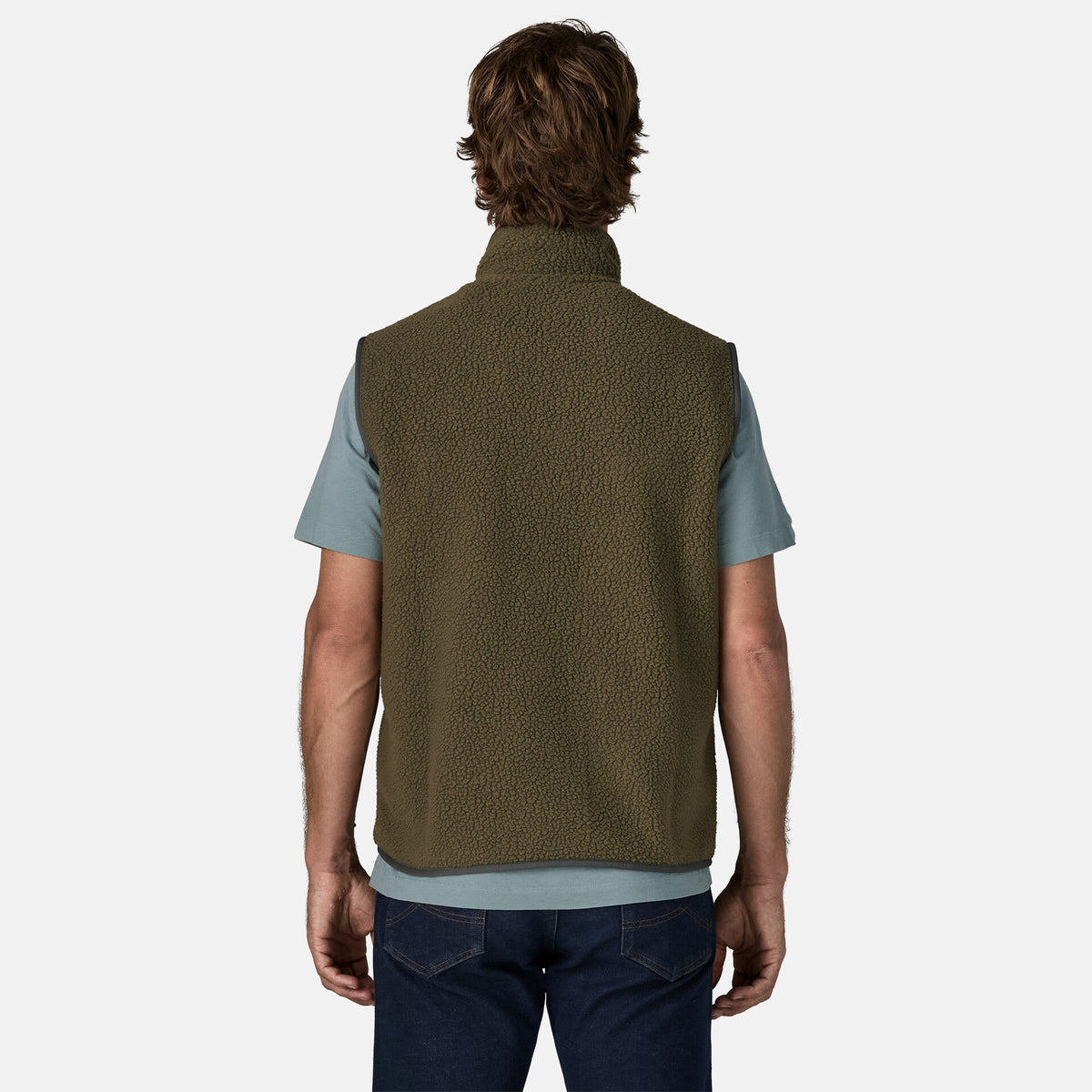 Retro Pile Vest | Basin Green