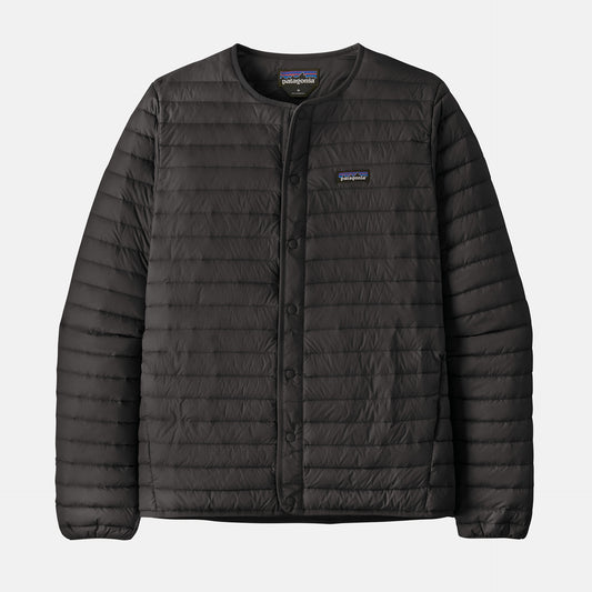 LW Down Sweater Cardigan | Black