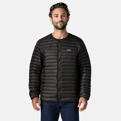 LW Down Sweater Cardigan | Black