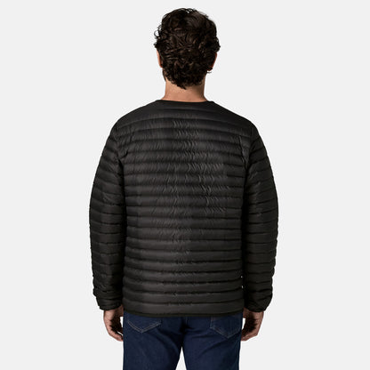 LW Down Sweater Cardigan | Black