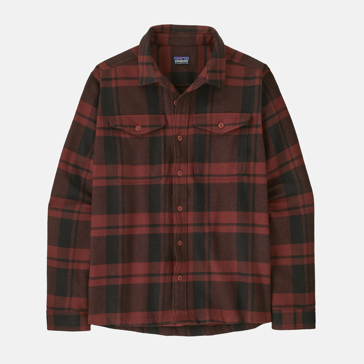 Fjord Flannel Shirt | Powder: Rusty Red