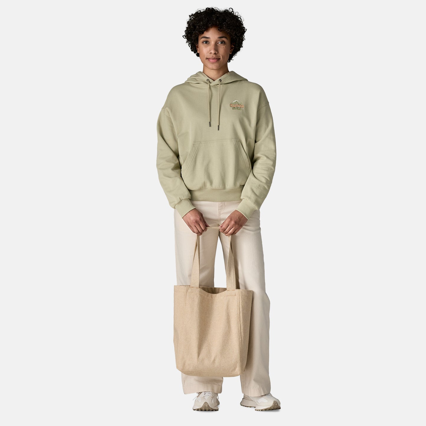 Recycled Market Tote | Great Waves: Classic Tan