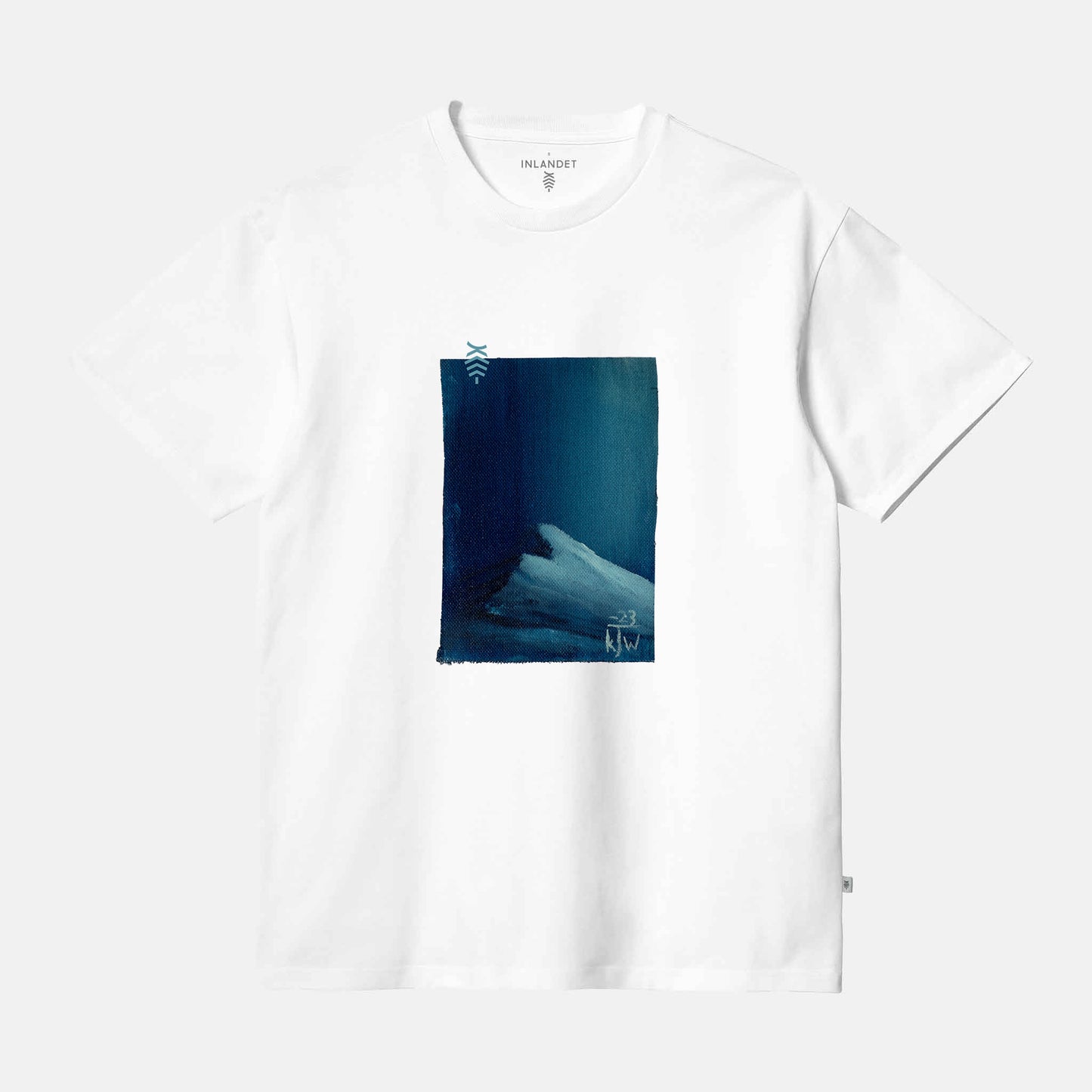 JW Blåmörka Berg Regular Tee | Vit