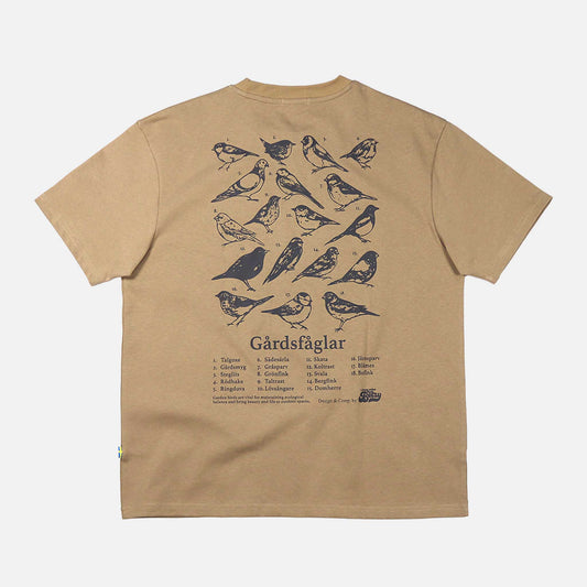 Relaxed T-shirt Gårdsfåglar | Dark Sand