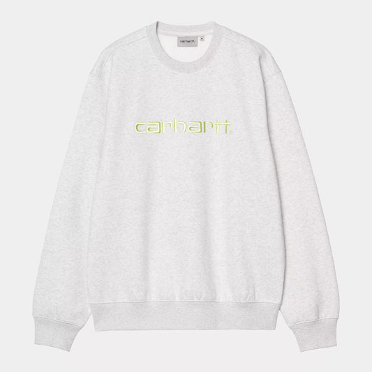 Carhartt Sweat | Ash Heather / Air Green