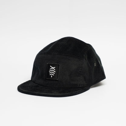 5-Panel Cord | Black / Black