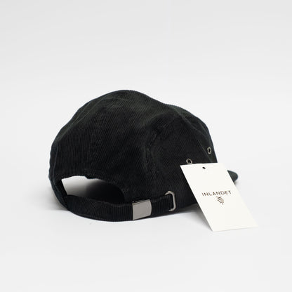 5-Panel Cord | Black / Leather