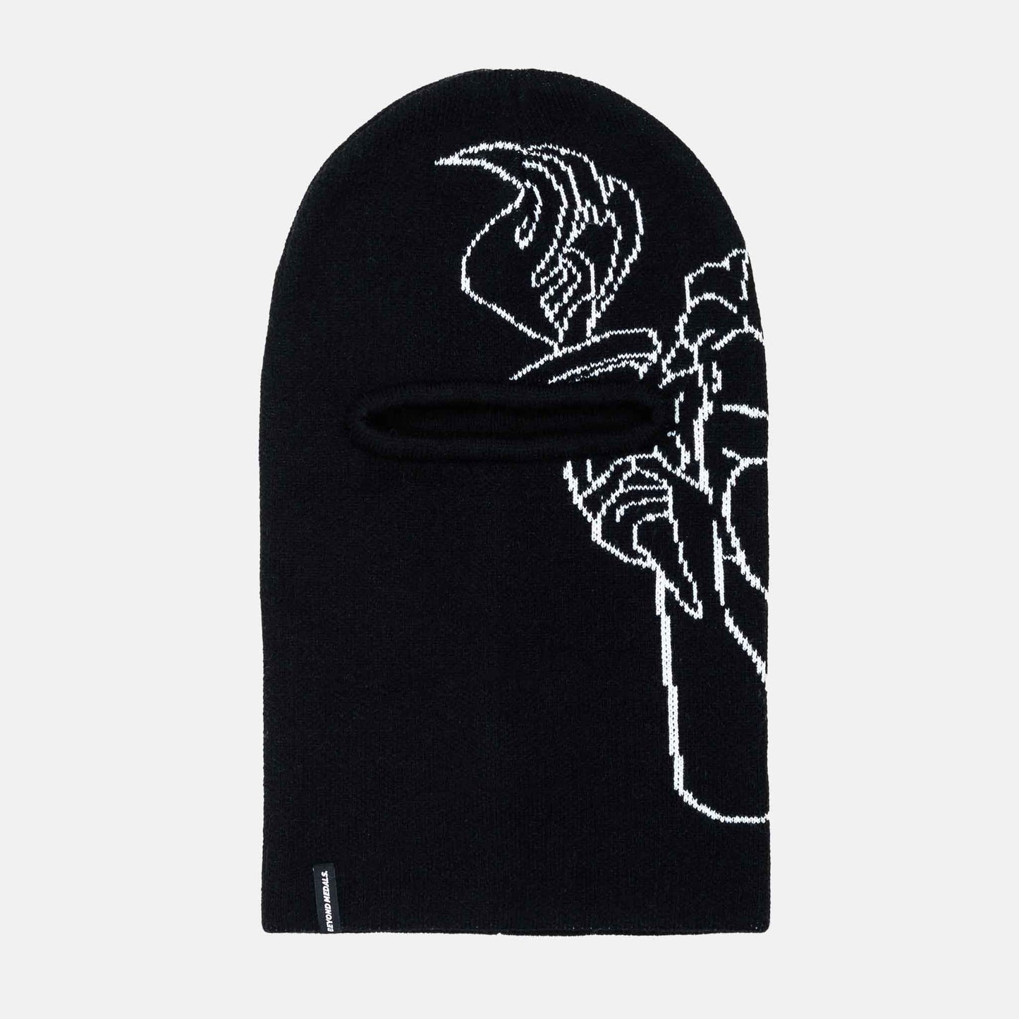 Jacquard Knit Balaclava | Black