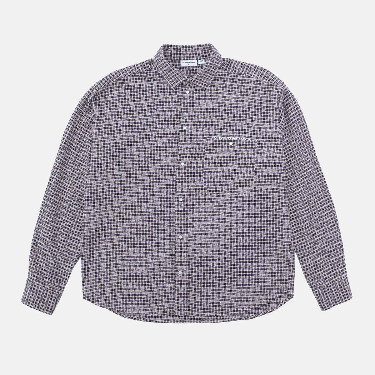 Checkered Shirt | Lt.Beige