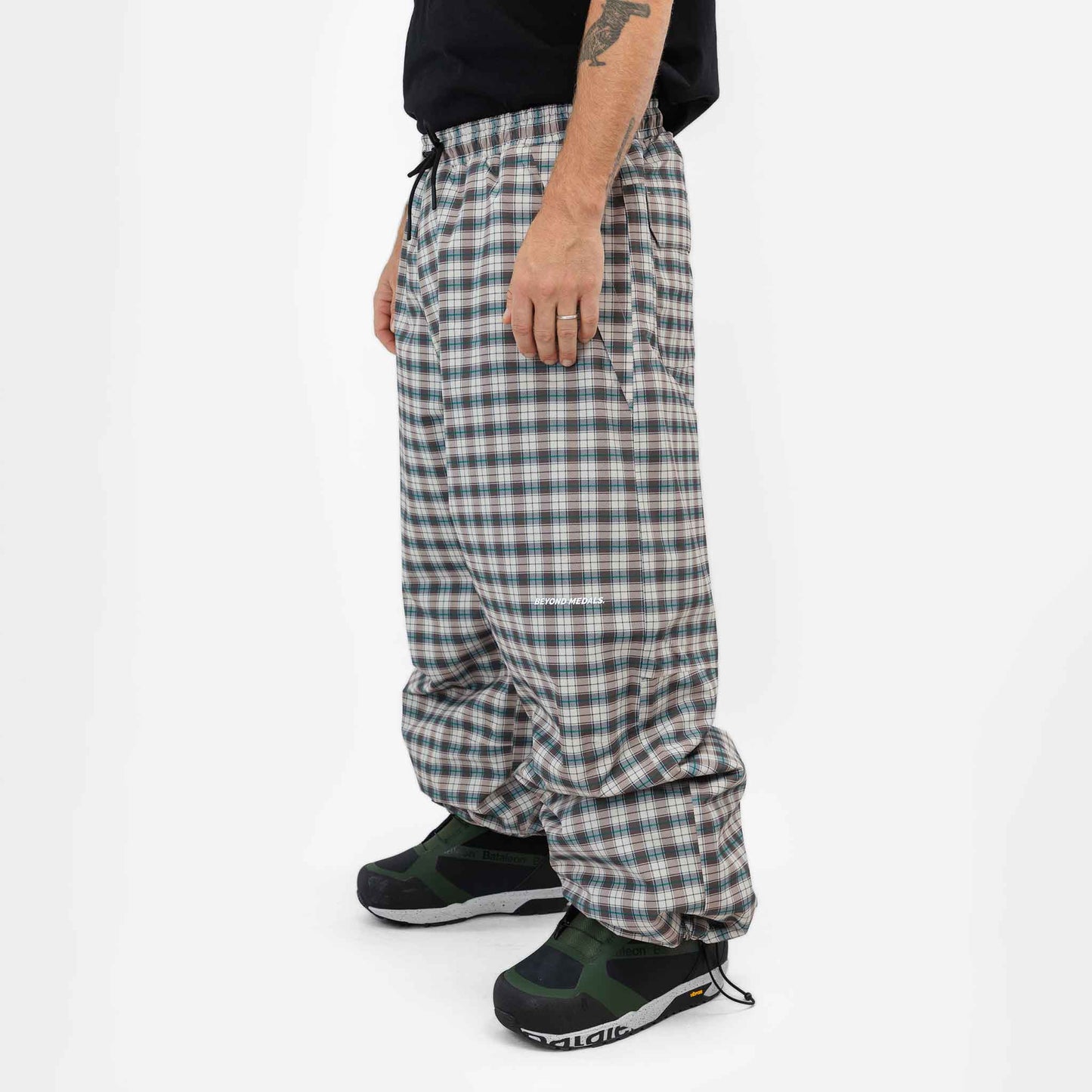 Park Pants | Light Beige Plaid