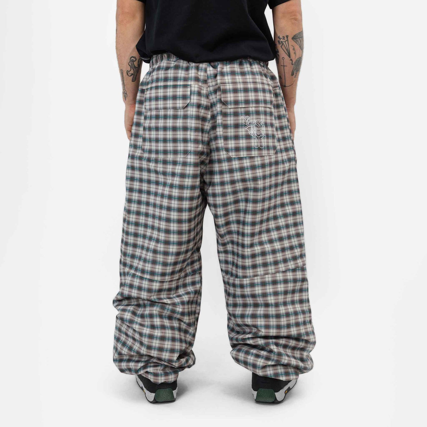 Park Pants | Light Beige Plaid