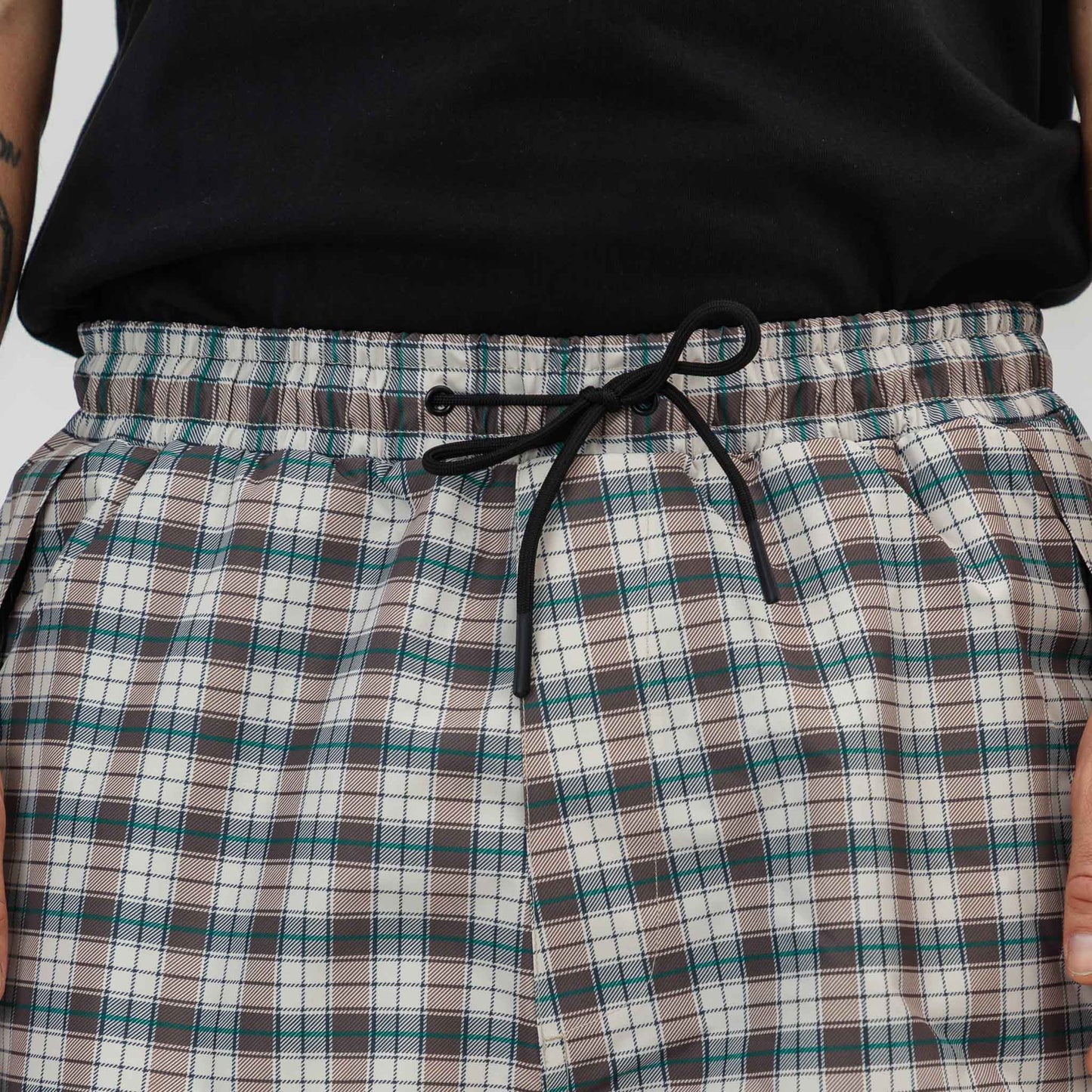 Park Pants | Light Beige Plaid