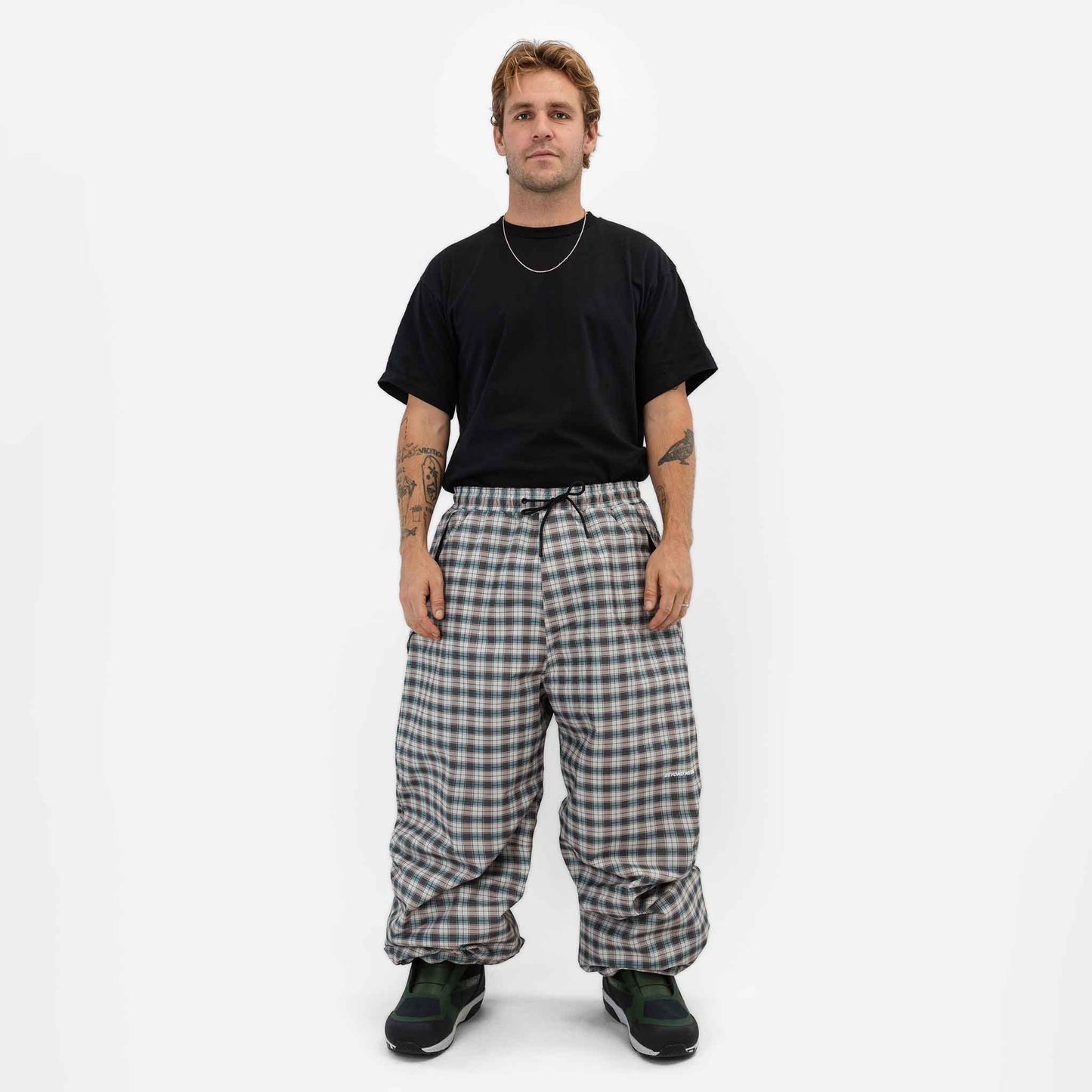 Park Pants | Light Beige Plaid