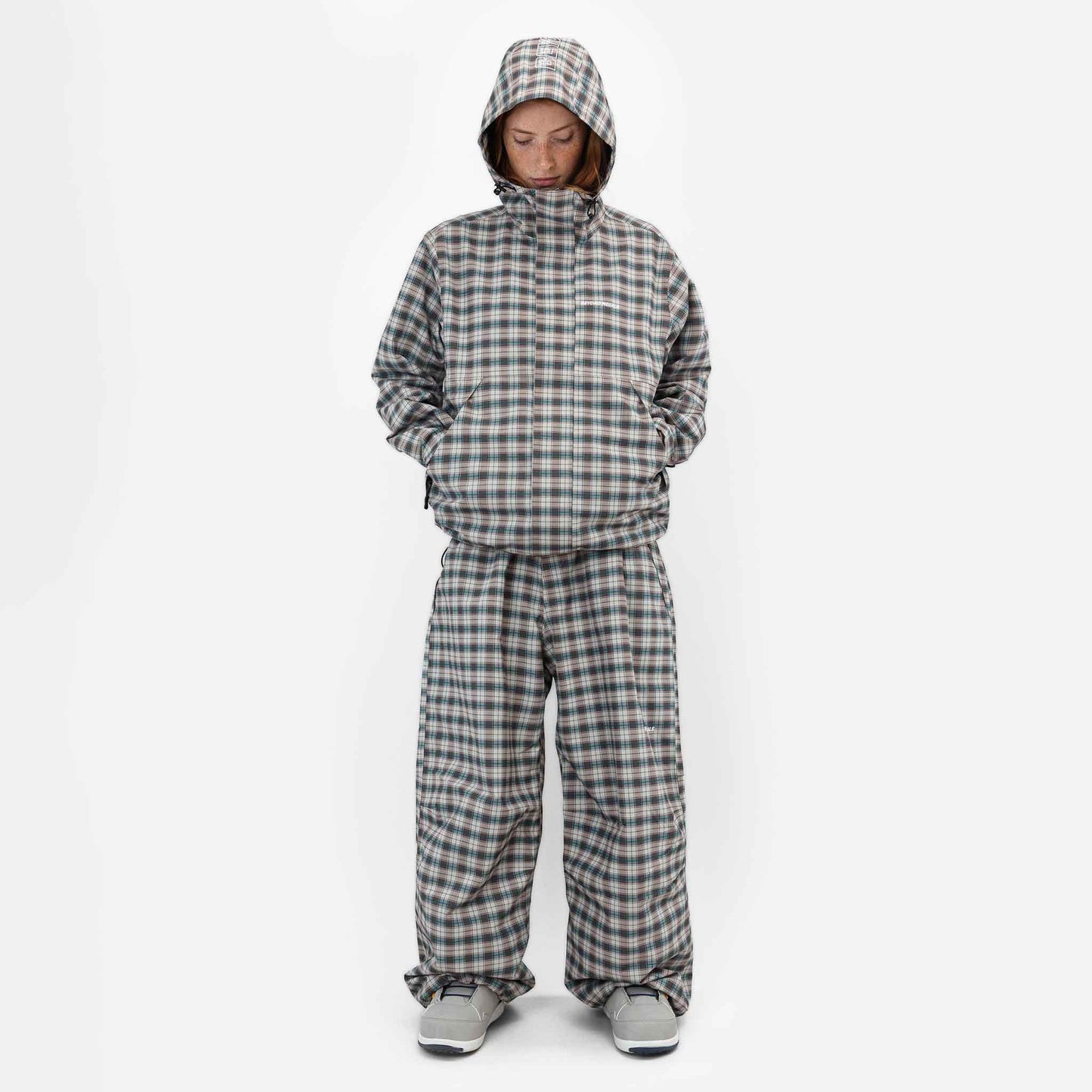 Park Pants | Light Beige Plaid