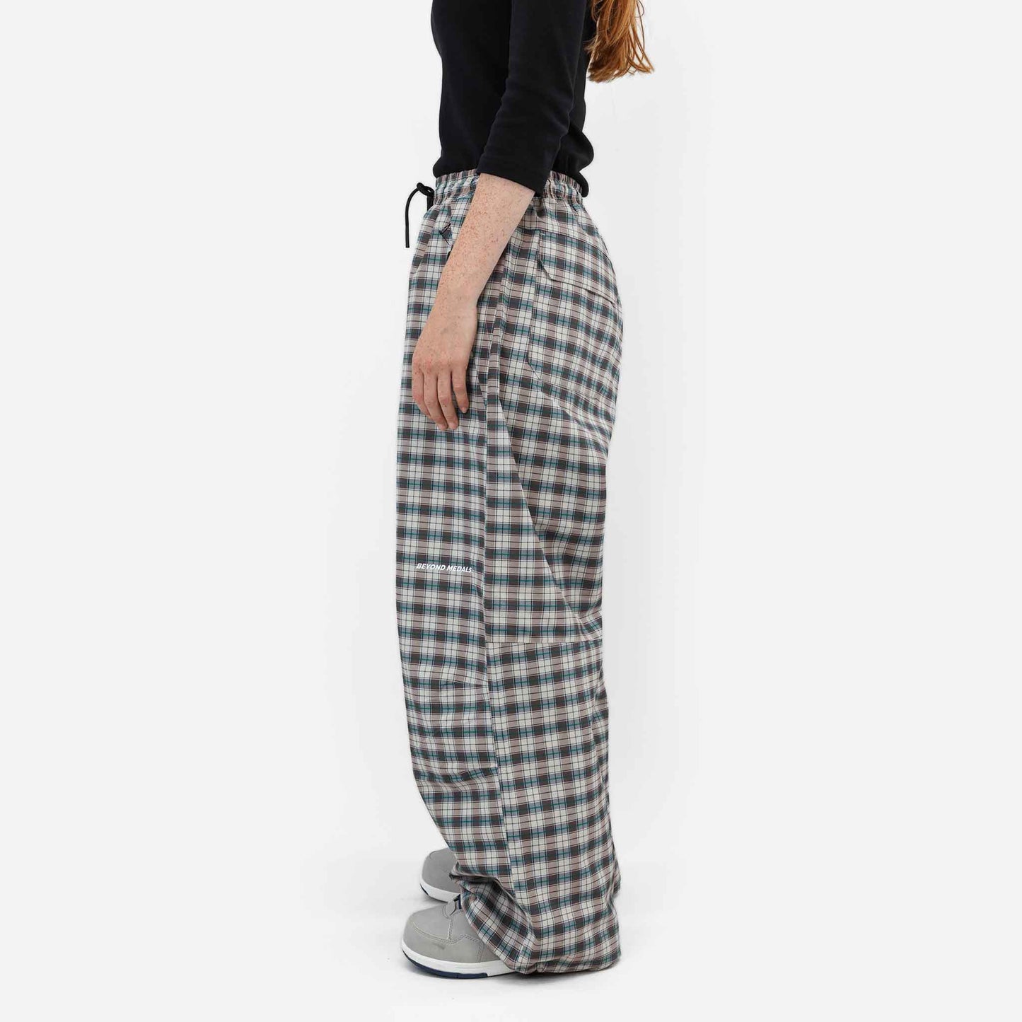 Park Pants | Light Beige Plaid