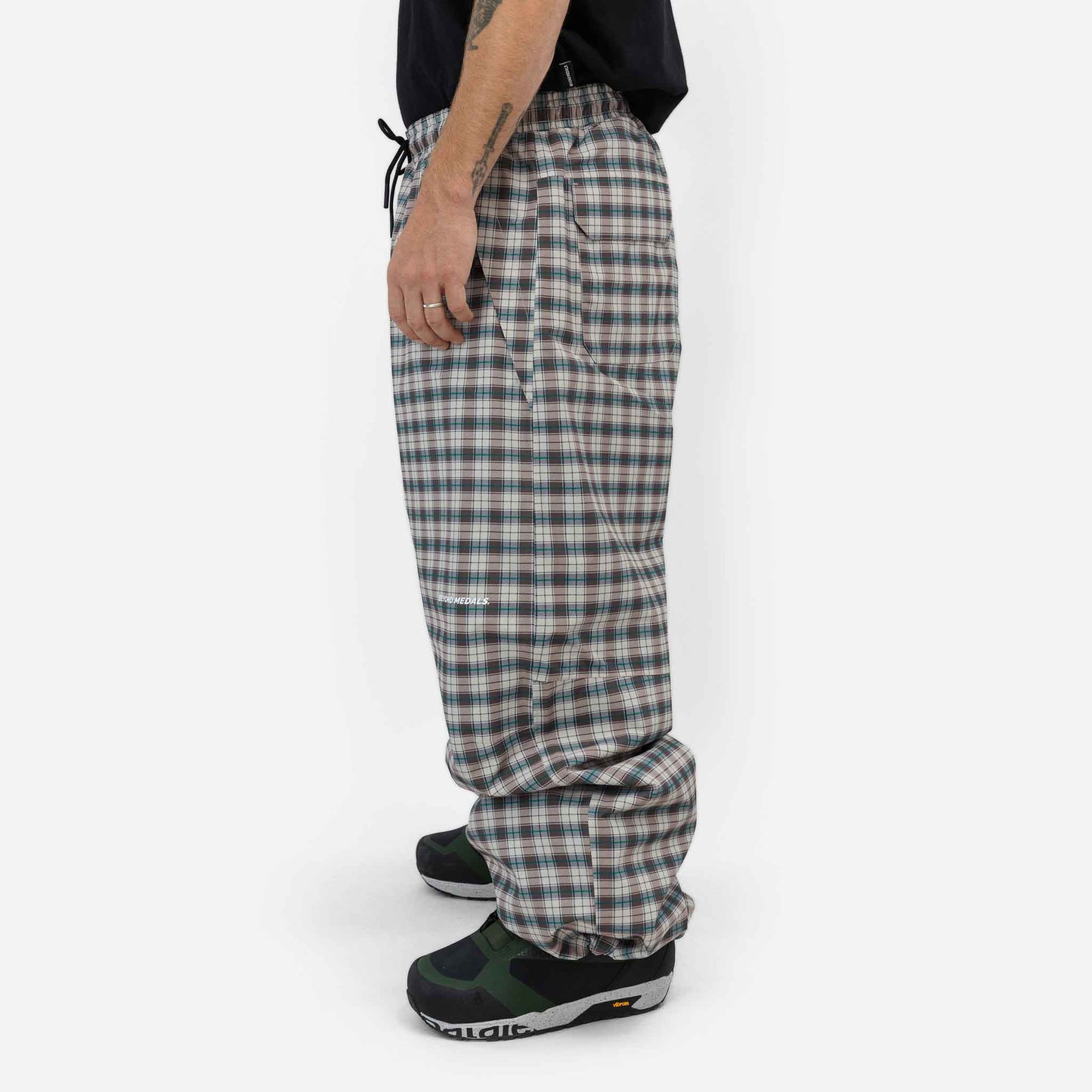 Park Pants | Light Beige Plaid