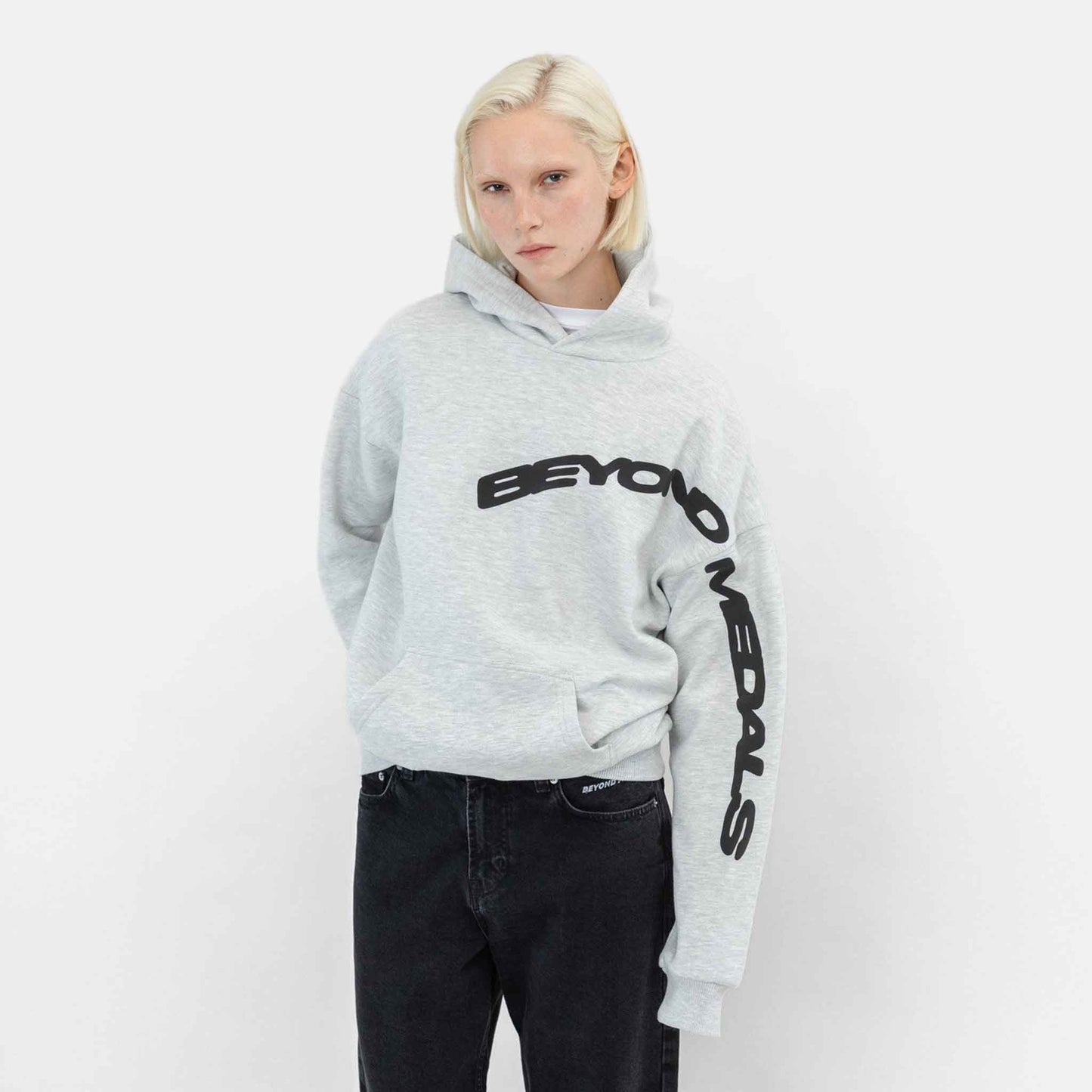 Puff Hoodie | Grey Melange