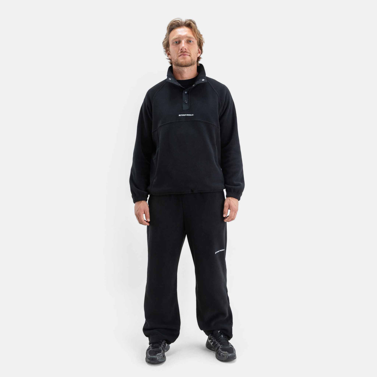 Half Snap Fleece | Black
