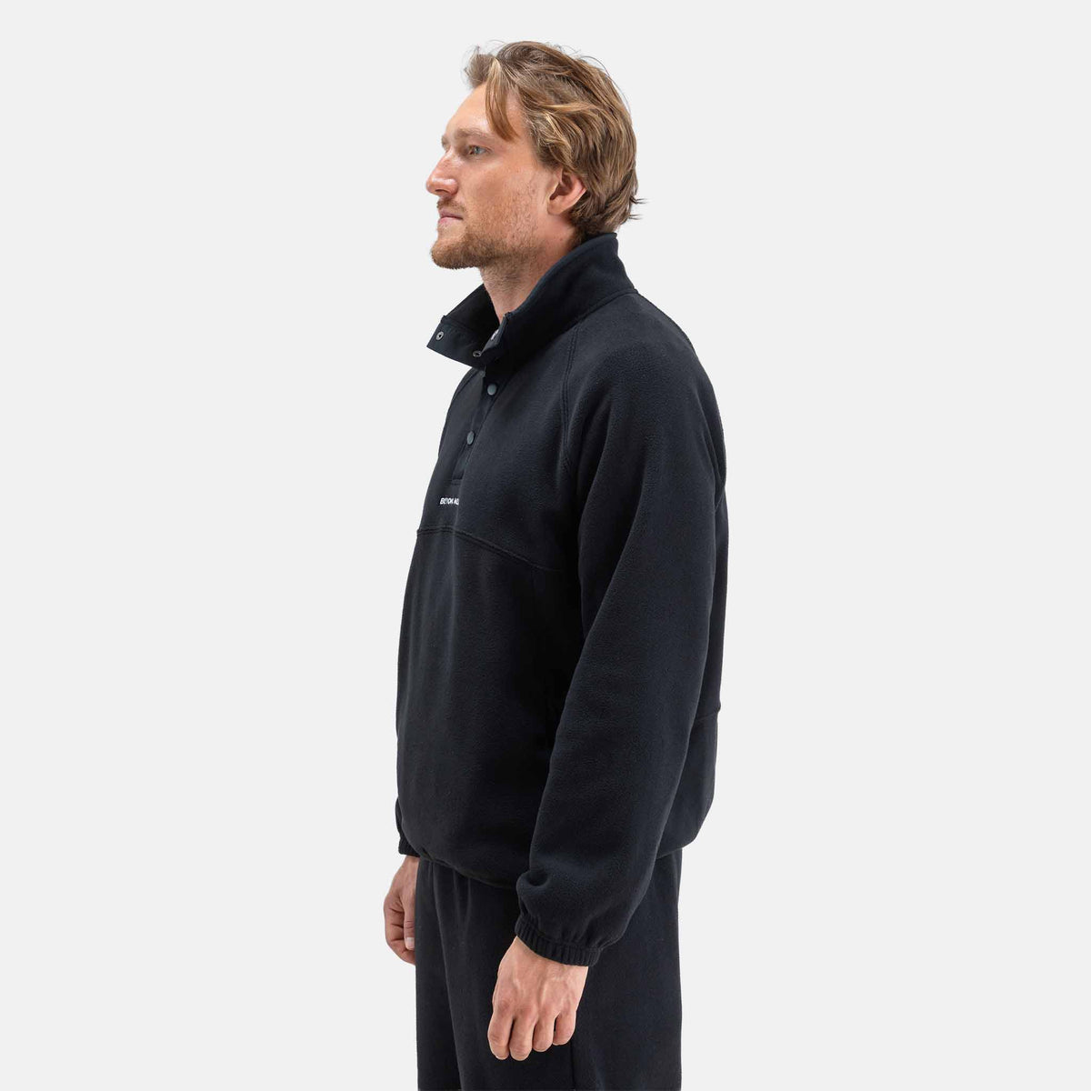 Half Snap Fleece | Black