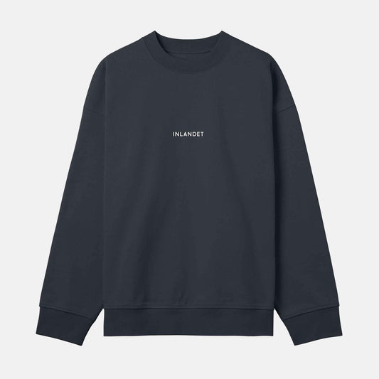 Boxy Crew Text Logo | Svartgrå