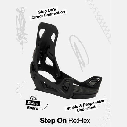 Womens Step On Binding | Black