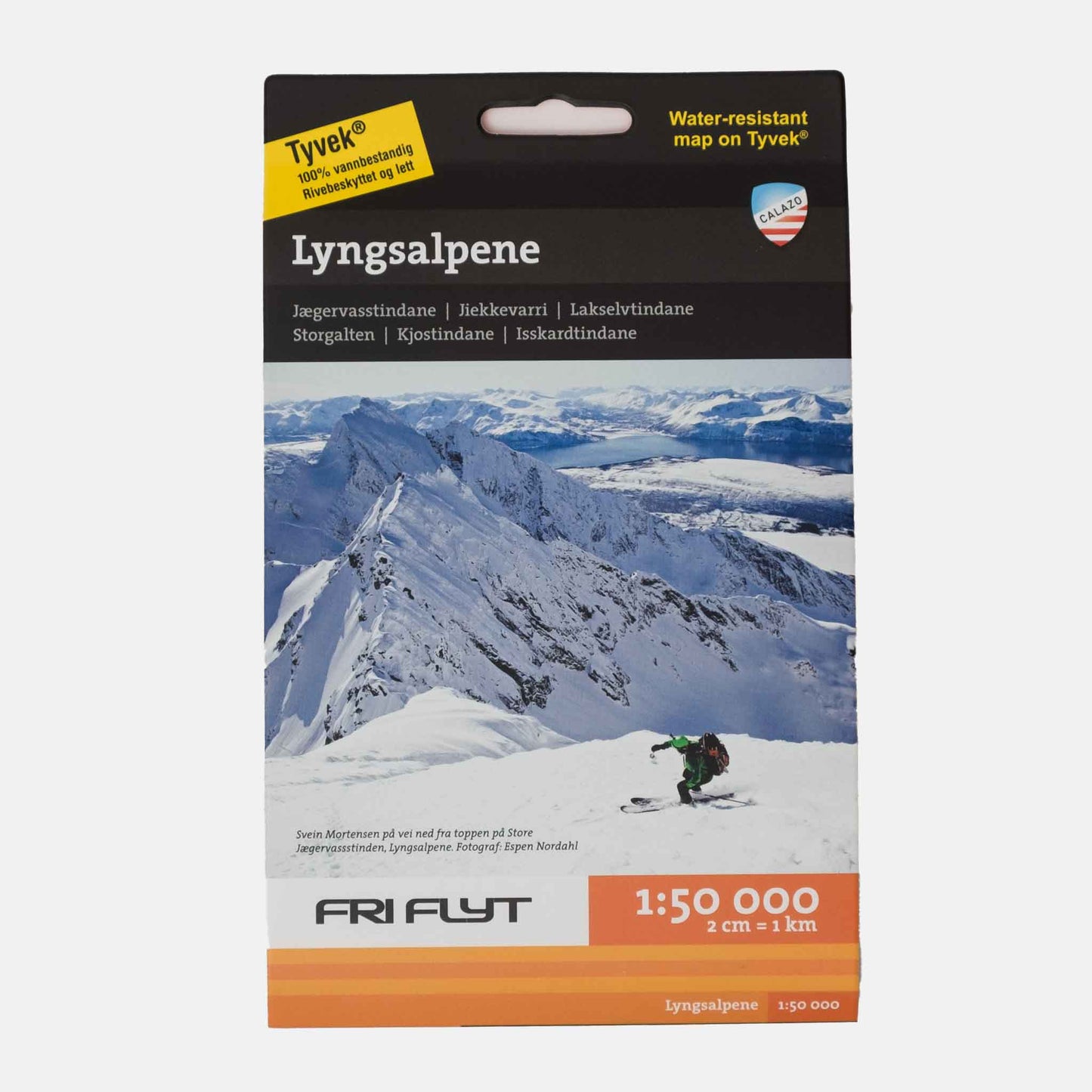 Tur & Toppturkarta | LYNGSALPENE 1:50.000